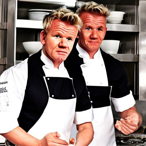 Gordon Ramsay and Clone (AI Art) by TitaniumWanker on DeviantArt