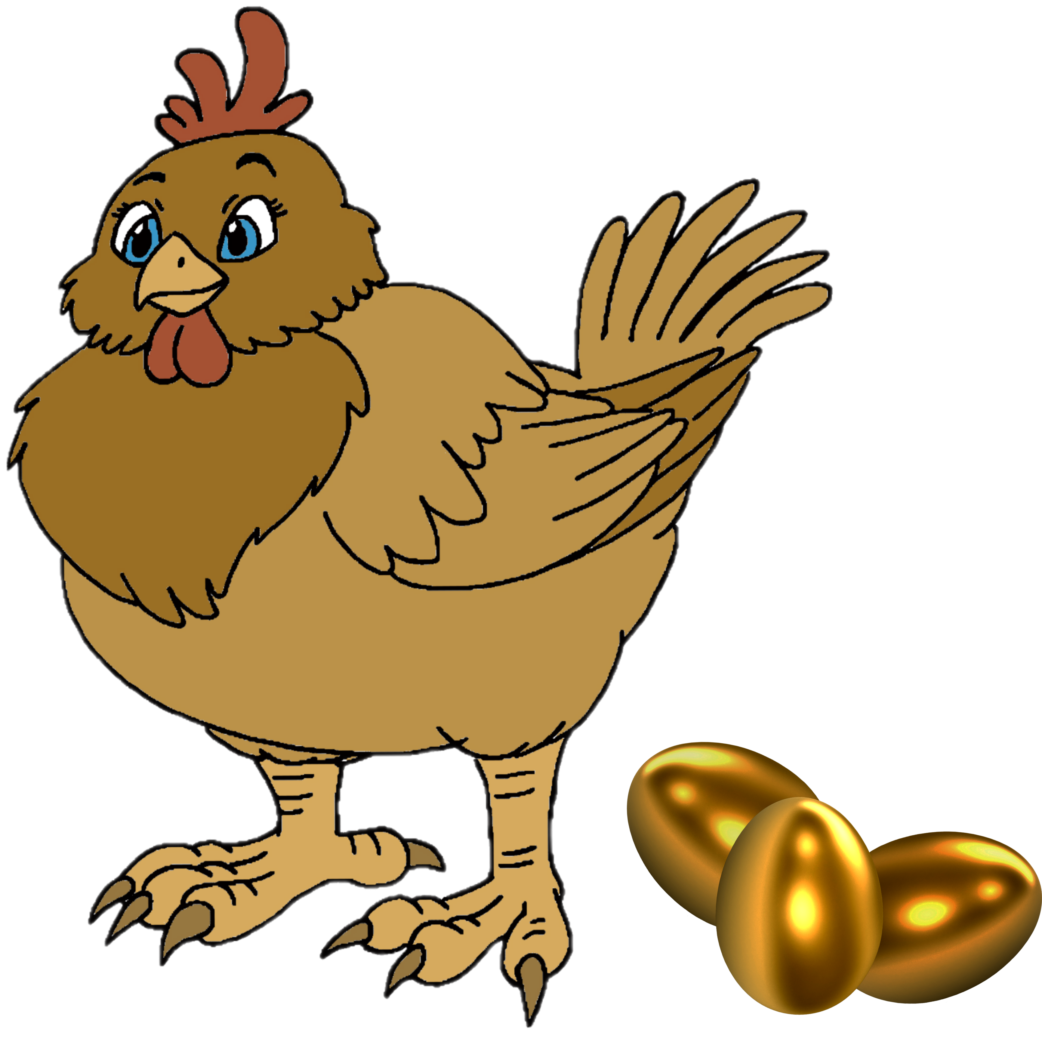 The Golden Hen (with Golden Eggs) by KHWarrior on DeviantArt