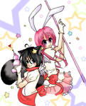 Magical girls- flan and bonbon by miaka-bozu