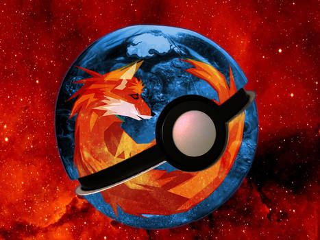 Pokeball of mozilla firefox