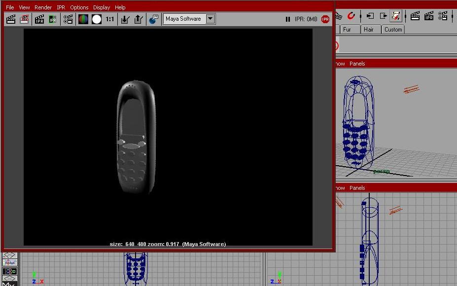 Mobile in Maya