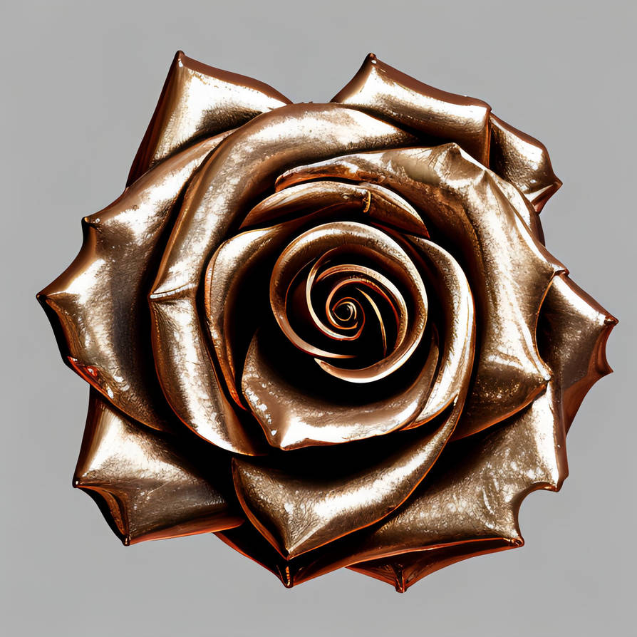 Metallic Roses Painting DreamUp Creation - Metallic Rose by riverfox1 on DeviantArt