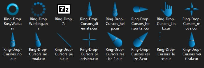 Ring Drop Cursor Set by Oona1960 on DeviantArt