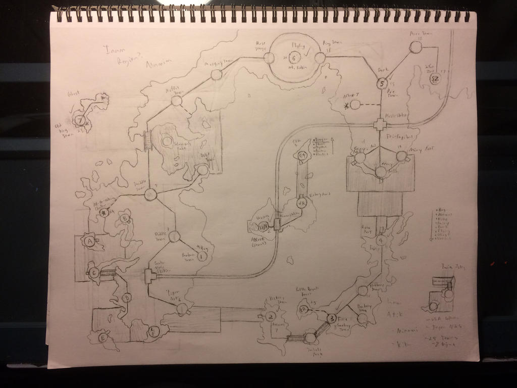 Pokemon Region Map Sketch by GrimmCorneliusGrey on DeviantArt