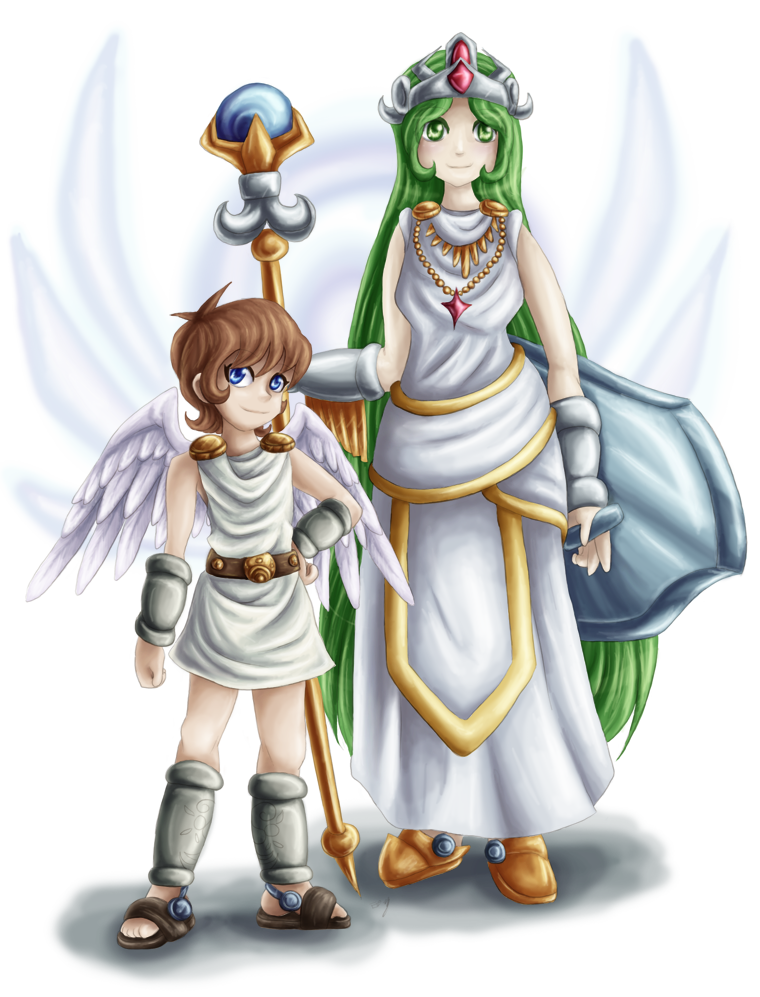 Pit And Palutena By Lady Of Link On Deviantart 