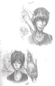 Percy Jackson and Nico di Angelo sketch