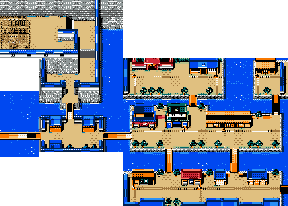 Ganbare Goemon -GBC town Map (Edo) by m345julian on DeviantArt