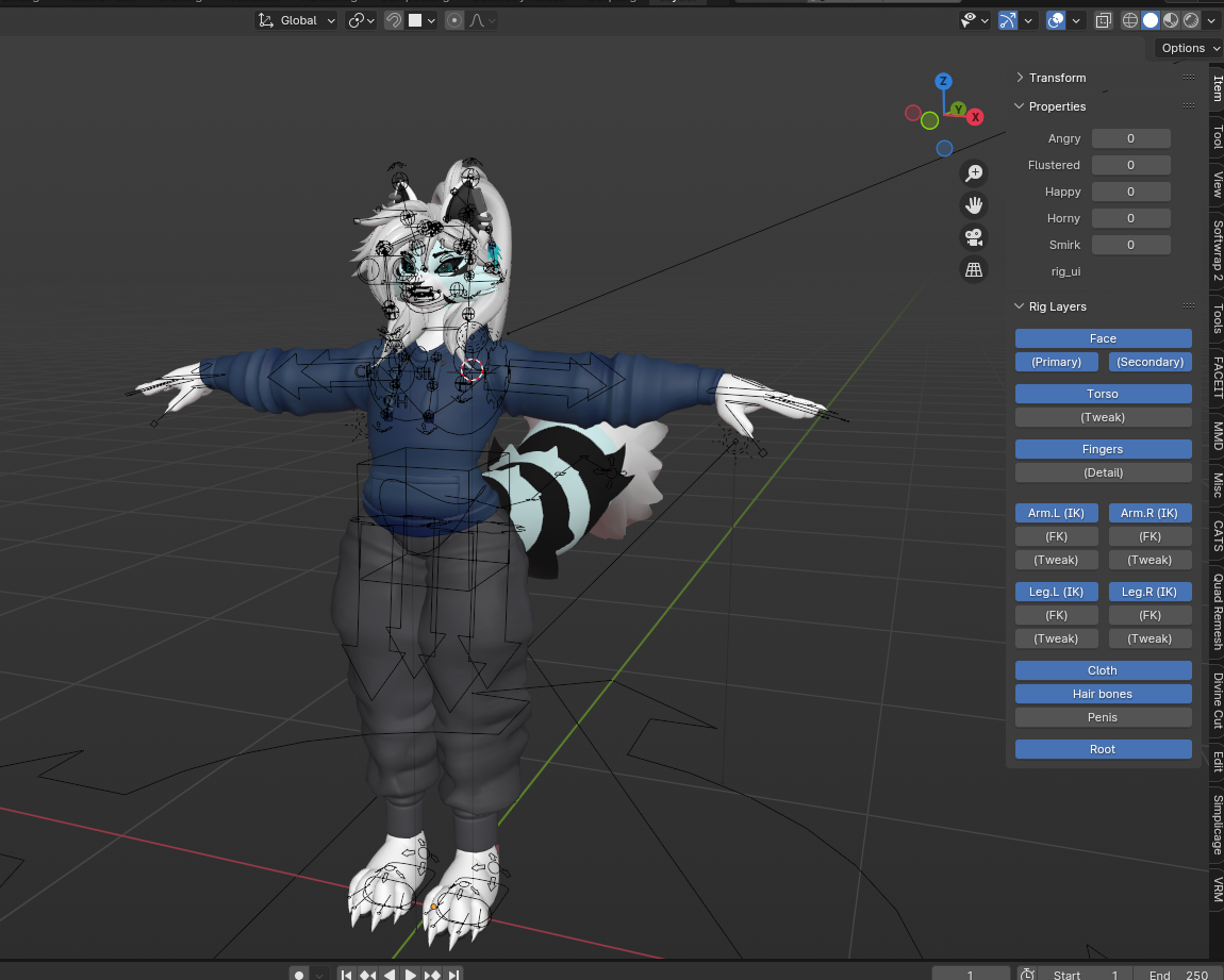 Rig blender by Tevameow on DeviantArt