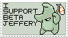 I Support Beta Jeffery! - Stamp