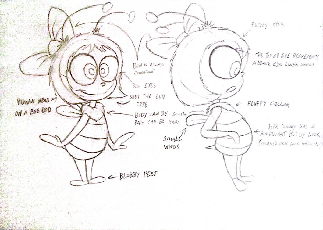 Rough Concept of a Human-Bee Character by ChaosTrilogyOfficial on ...