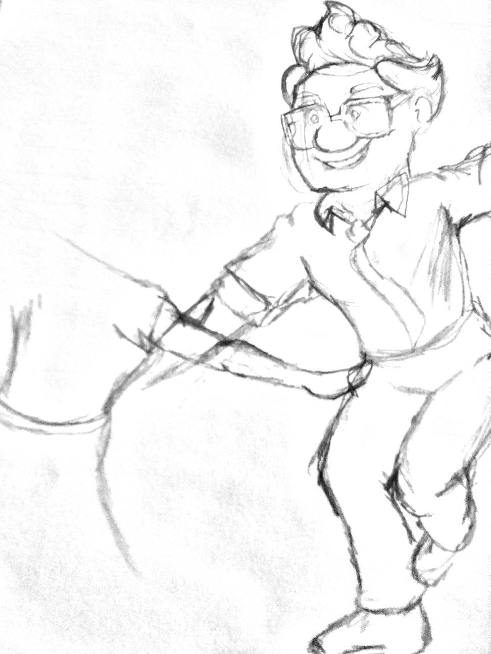 Dancing Carl Dancing Carl Fredricksen sketch. by trawlhisdrawings on DeviantArt