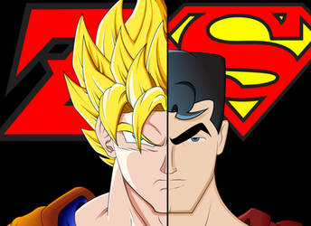 Goku-vs-Superman-Colored