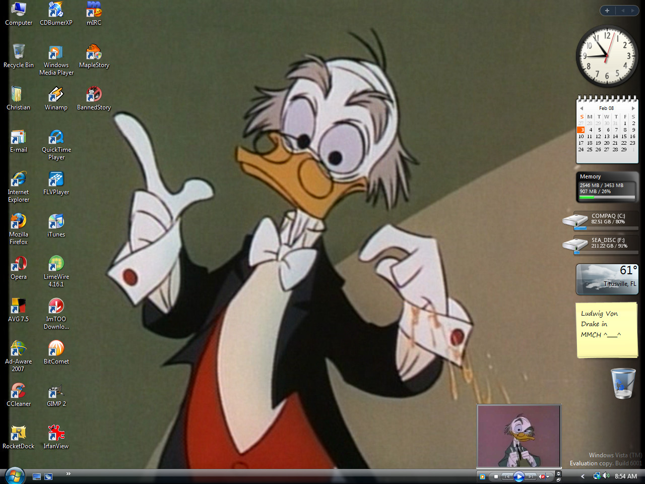 FEB 08: LUDWIG VON DRAKE XD