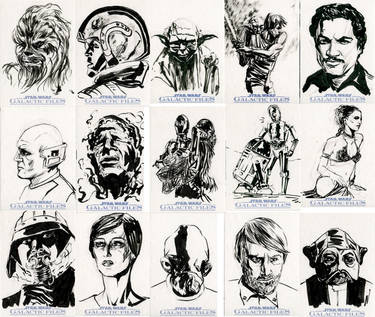 Star Wars Sketch Cards - Rebel Alliance I