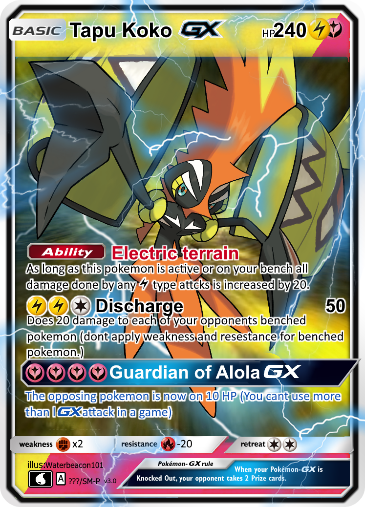 Tapu Koko Gx Pokemon