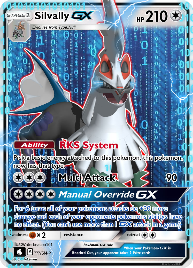 silvally gx pokemon card TCG - Promo Full Art Holo SM91 Evolves from Type Silvally-GX | Ultra Prism |
