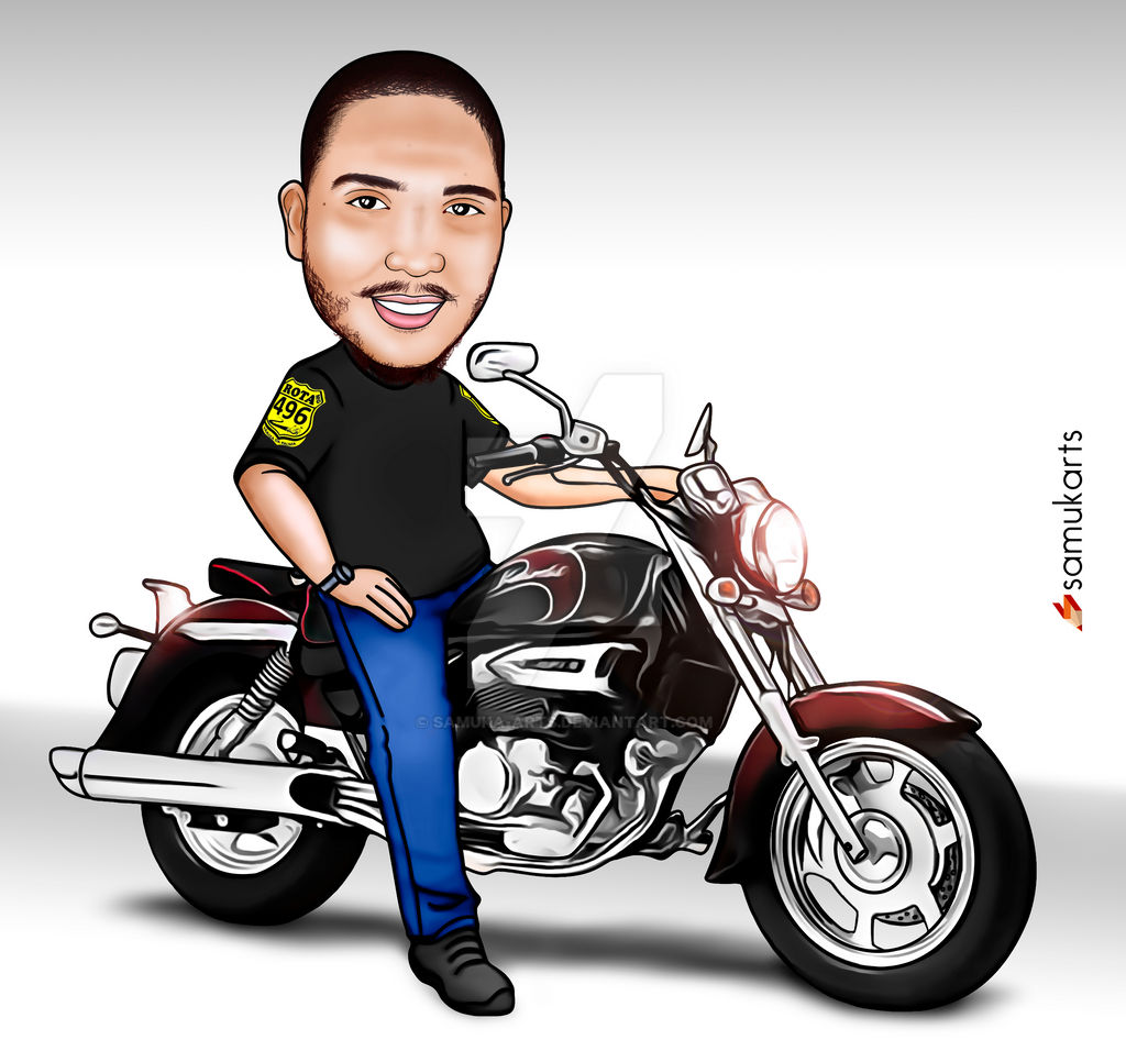 Motoqueiro (Caricatura) by samuka-arts on DeviantArt