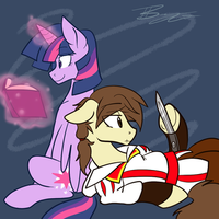 Ezio Ponytore and Twilight Sparkle