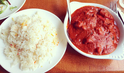 Chicken Butter Masala and Rice