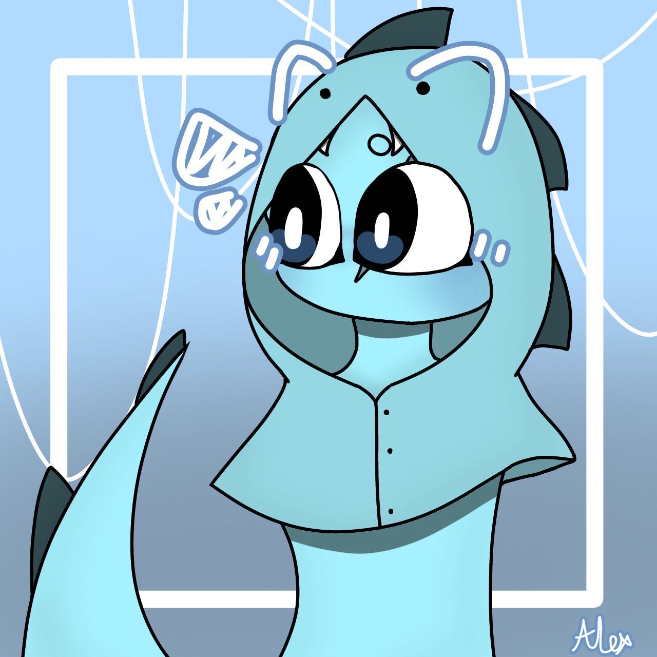 BLUE from Roblox Rainbow Friends by MGcooki8 on DeviantArt