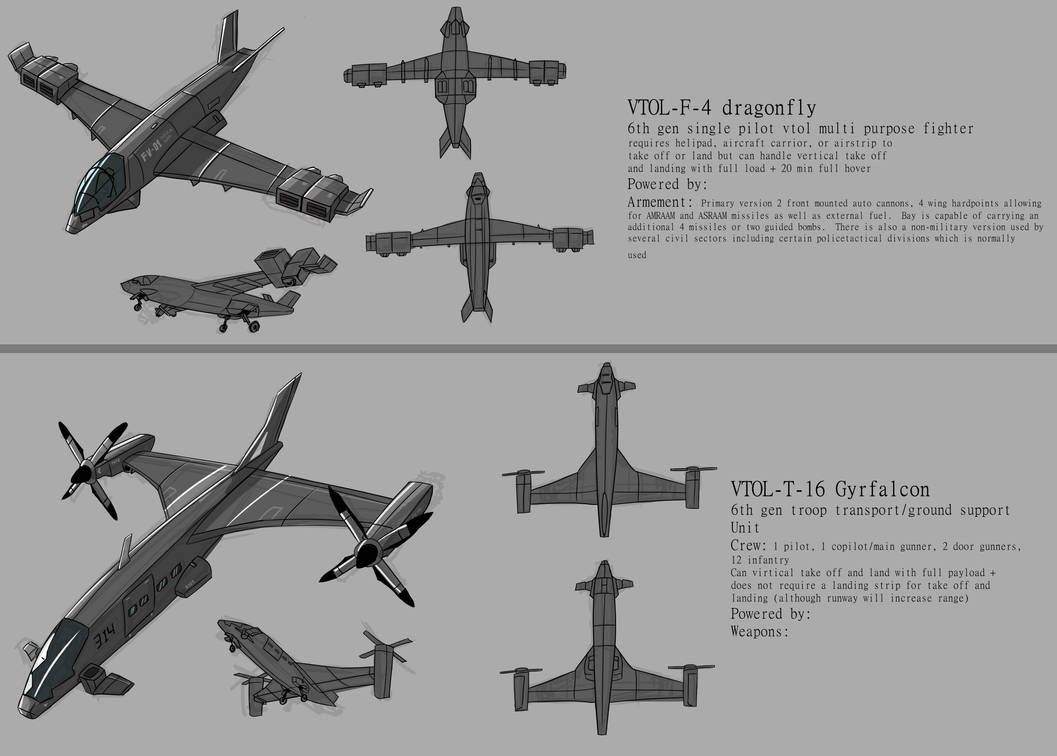 VTOL concepts by JThane on DeviantArt