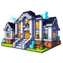 Minecraft Mansion Design sticker