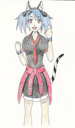 Rock Band School Girl Pricia Colorpencil