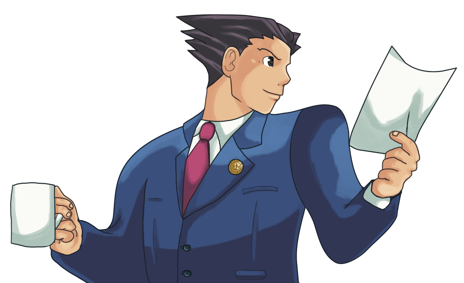 Ace Attorney Wiki - Phoenix Wright Ace Attorney Art, HD Png Download -  kindpng