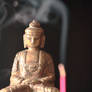 Buddha with incense