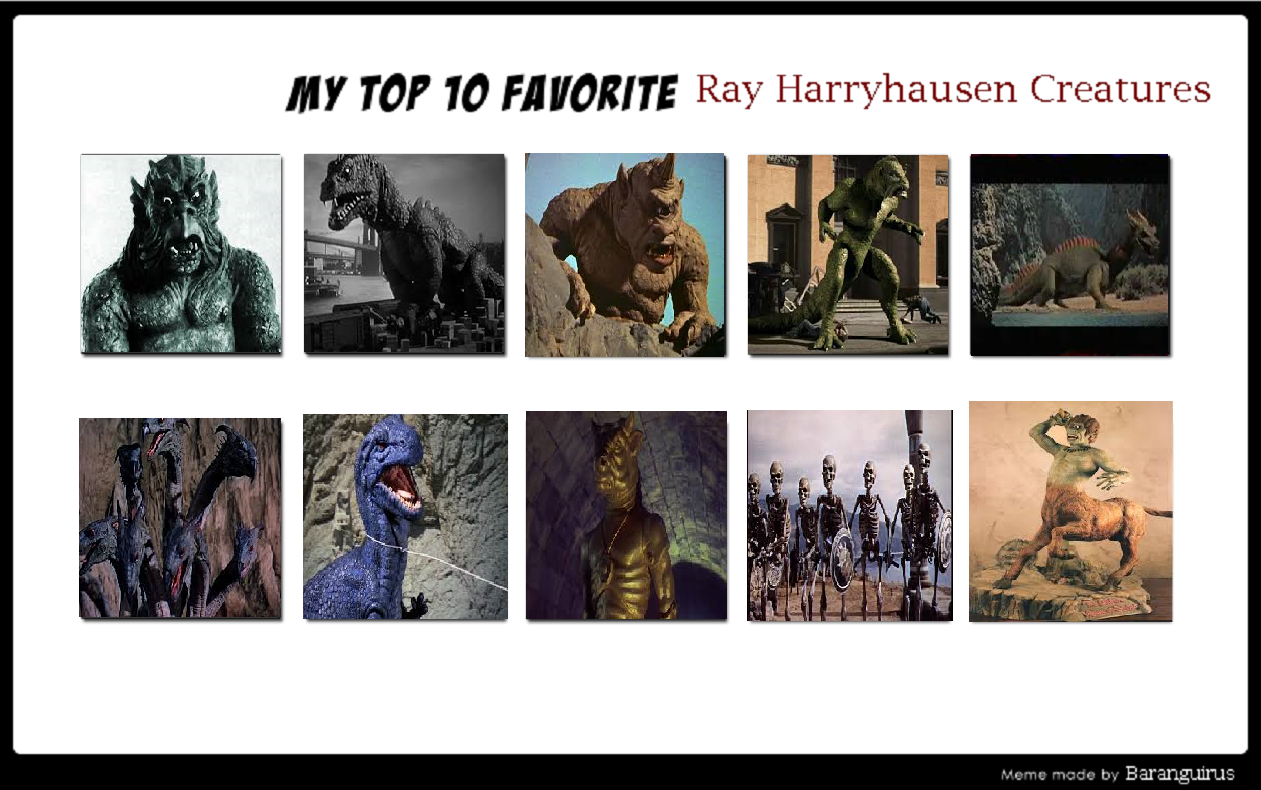 My Top 10 Ray Harryhausen Creatures by Dreddzilla on DeviantArt