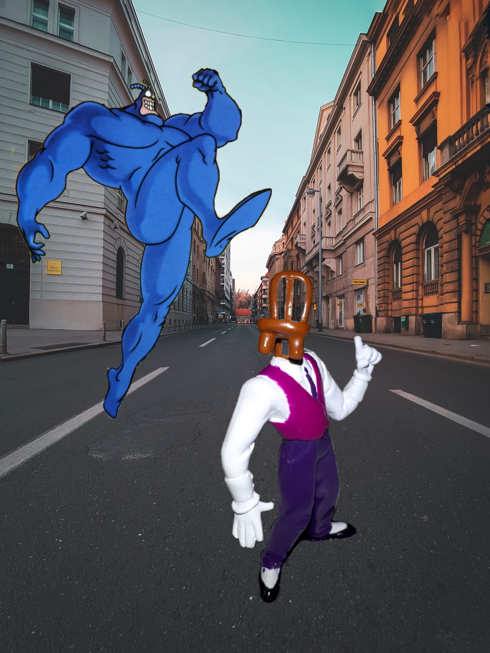 The Tick vs Chairface Chippendale by Dreddzilla on DeviantArt