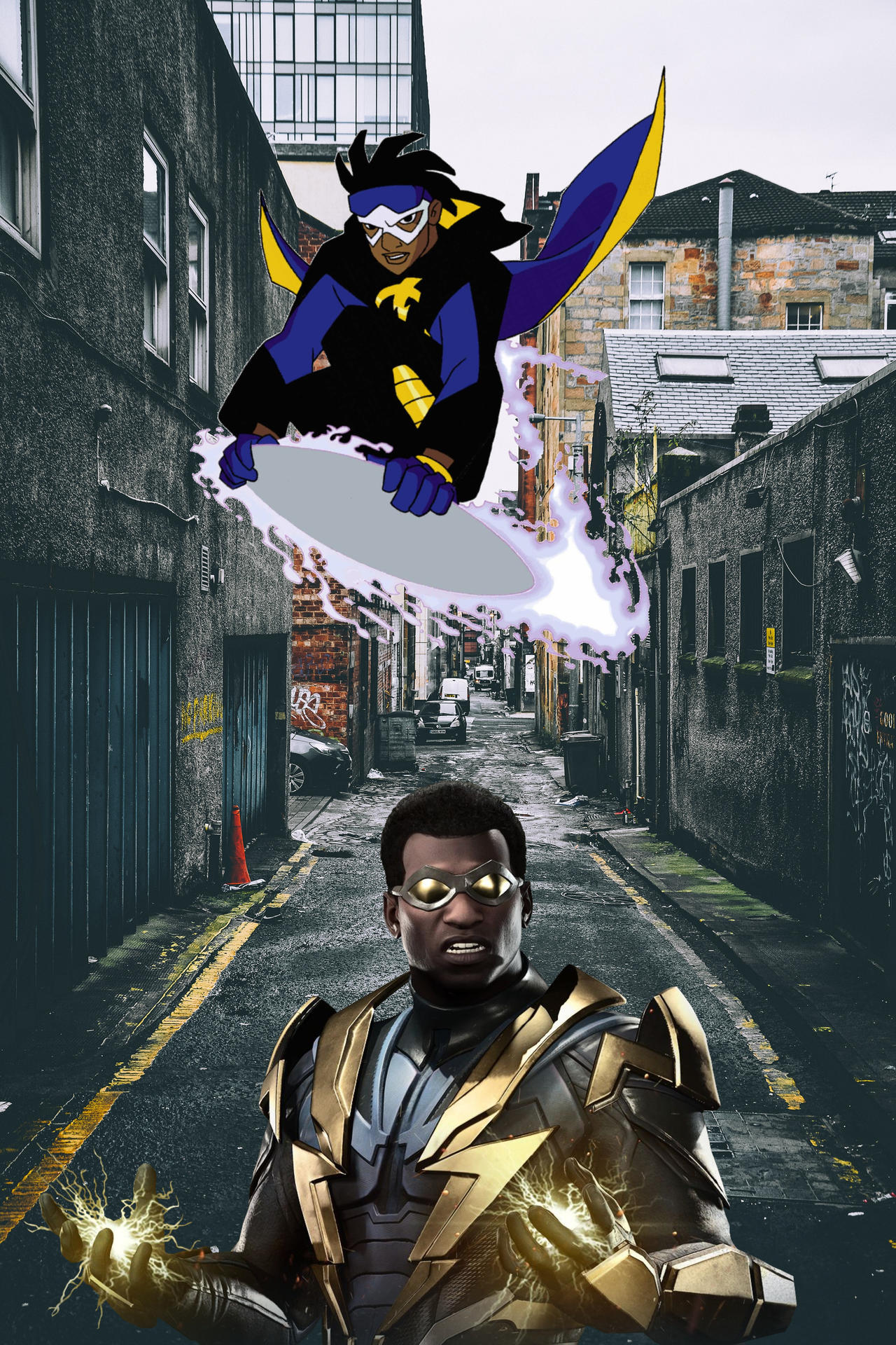 Static Deviantart Static Shock and Black Lightning by Dreddzilla on DeviantArt