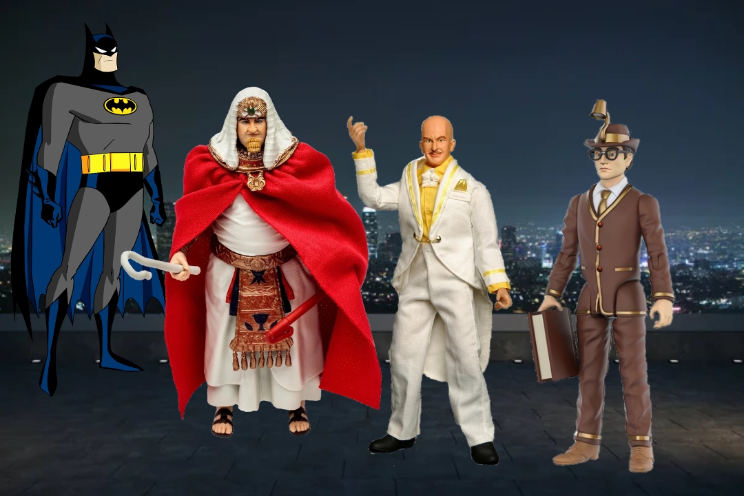 Egghead Batman Deviantart Batman vs King Tut, Egghead and Bookworm by Dreddzilla on DeviantArt