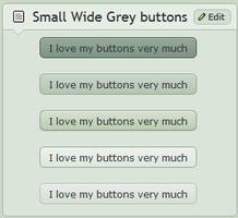 Small wide Grey buttons