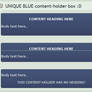 BLUE content-holder box