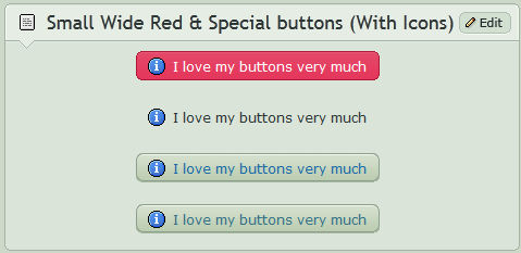 Small wide Red n Special buttons (With icons)