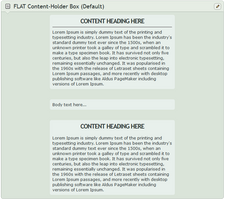 Flat Content-Holder Box (Default)