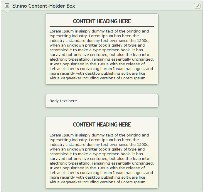 Elnino Content-holder Box