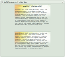 Light-Rays Content-holder Box