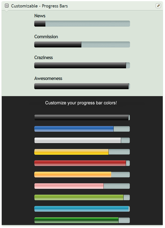 Progress Bar (for Custom box)