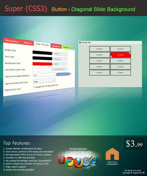 Button - Slide Diagonal Background