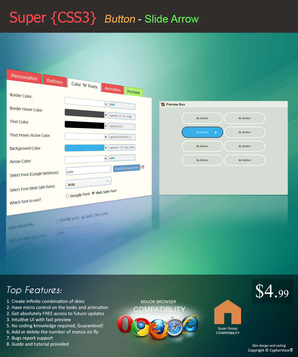 Button - Slide Arrow by CypherVisor on DeviantArt