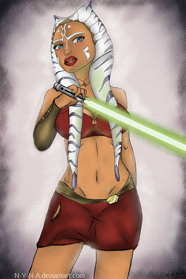 Ahsoka-Fight-byNYNA by N-Y-N-A on DeviantArt.