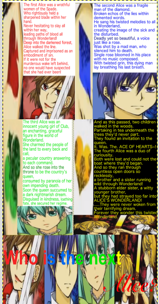 Alice of Human Sacrifice Lyrics/Pictures by BiggestEeveeFan on DeviantArt