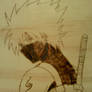 Anbu Kakashi wood burning