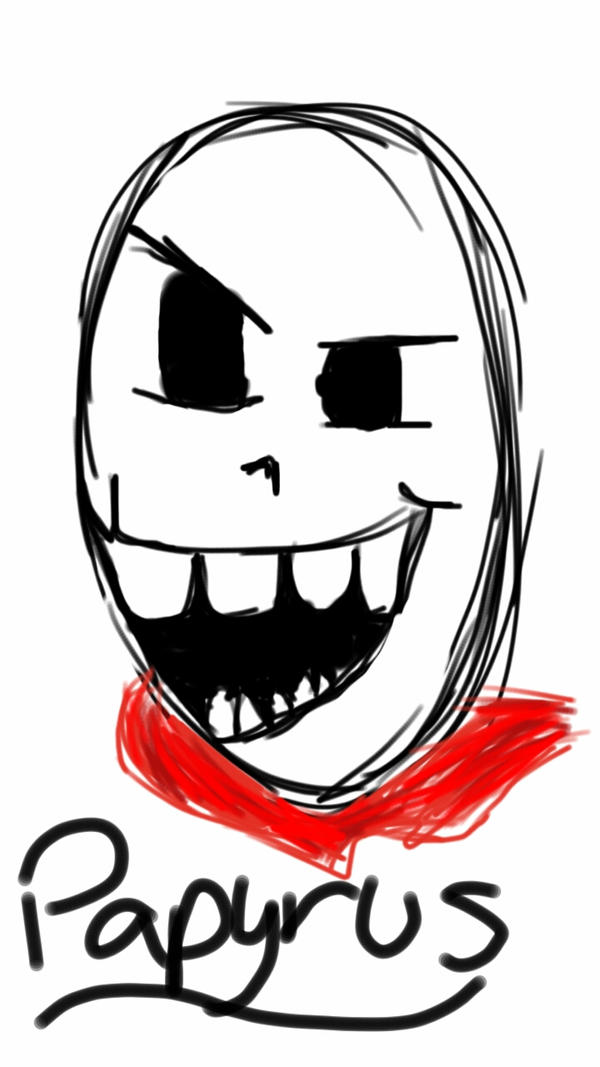 Pappyrus Drawing Papyrus by randomfangirl827 on DeviantArt