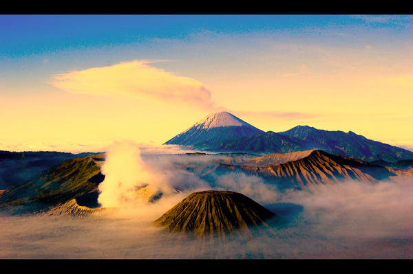 Sunrise at bromo and semeru