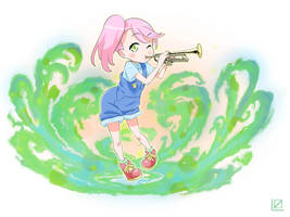 Trumpet girl