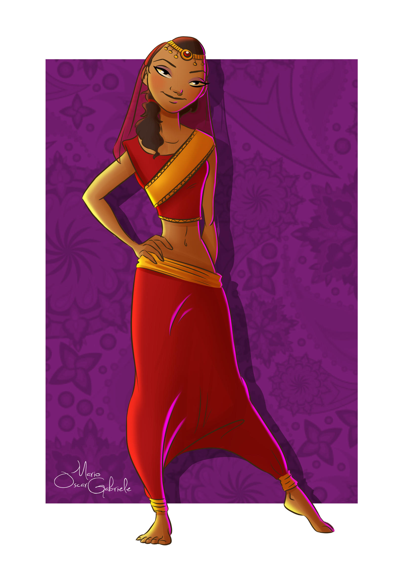 Indian girl by MarioOscarGabriele on DeviantArt