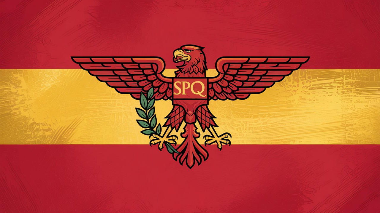 Alternate Rome Flag Deviantart Alternative flag of the Roman Empire by King123423 on DeviantArt
